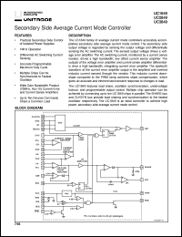 UC3849N datasheet:  SECONDARY SIDE AVERAGE CURRENT MODE CONTROLLER UC3849N