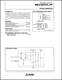 M51204FP datasheet: Voltage comparator M51204FP
