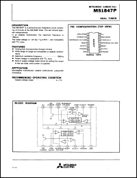 M51847E datasheet: Dual timer M51847E