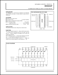 M56620AP datasheet: Bi-CMOS 8-bit parallel-input latched driver M56620AP