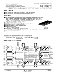 M61508FP datasheet: Analog signal processor M61508FP