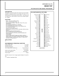 M65617SP datasheet: Picture-in-picture signal processing M65617SP