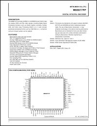 M65677FP datasheet: Digital NTSC/PAL encoder M65677FP