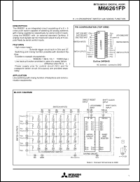 M66261FP datasheet: 6 x 5 crosspoint switch M66261FP