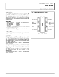 M66280FP datasheet: 5120 x 8-bit line memory M66280FP