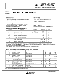 ML120G6 datasheet: High power semiconductor laser ML120G6