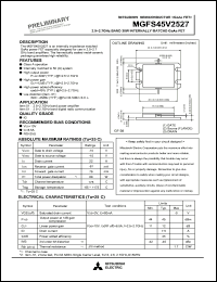 MGFS45V2527 datasheet: 2.5-2.7GHz band 30W internally matched GaAs fet MGFS45V2527