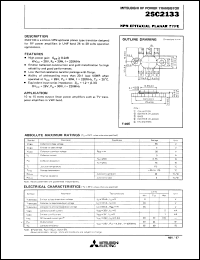 2SC2133 datasheet: Silicon NPN epitaxial planar type transistor 2SC2133