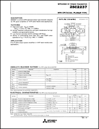 2SC2237 datasheet: Silicon NPN epitaxial planar type transistor 2SC2237