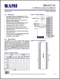 FS61857-01 datasheet: 1:10 HSTL  zero-delay clock  buffer IC FS61857-01