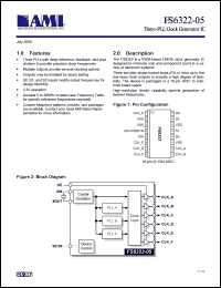 FS6322-05 datasheet: Three-PLL clock generator IC FS6322-05