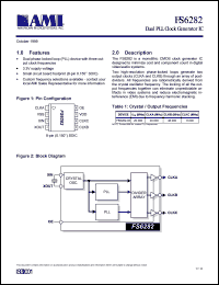 FS6282-03 datasheet: Dual PLL clock generator IC FS6282-03