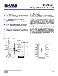 FS6012-02 datasheet: IIC Digital audio/video clock generator IC FS6012-02