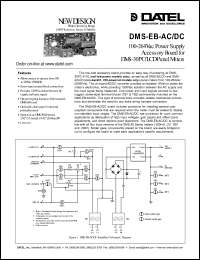 DMS-EB-AC/DC datasheet: 100-264Vac power supply accessory board DMS-EB-AC/DC