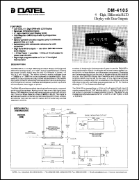 DM-4105-1 datasheet:  4 1/2 digit, differential LCD display with data output DM-4105-1