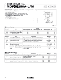 MDF250A40-L/M datasheet: 400V diode module MDF250A40-L/M