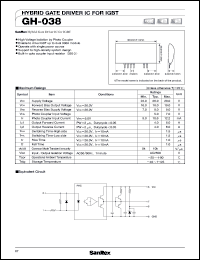 GH-038 datasheet: Hybrid gate driver IC for IGBT GH-038