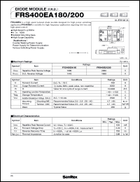 FRS400EA180 datasheet: 1800V diode module FRS400EA180