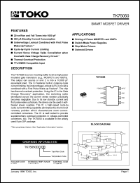 TK75050DITL datasheet: Smart mosfet driver TK75050DITL