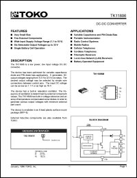 TK11806MBX datasheet: DC-DC converter TK11806MBX