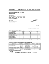 UTC2SB772 datasheet: Medium power low voltage transistor UTC2SB772