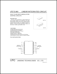 UTCTL1451 datasheet: Dual pulse-width-modulation control circuit UTCTL1451