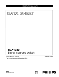 TDA1029 datasheet: Signal sources switch TDA1029