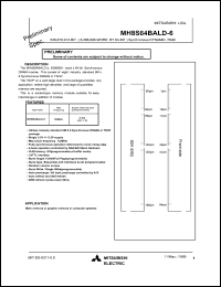 MH8S64BALD-6 datasheet: 536870912-bit synchronous DRAM MH8S64BALD-6