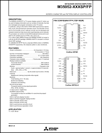 M35052-XXXFP datasheet: Screen character & pattern display controller M35052-XXXFP