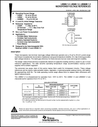 LM385BD-1-2 datasheet:  MICROPOWER VOLTAGE REFERENCE LM385BD-1-2