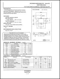 MGFK36V4045 datasheet: 14.0-14.5GHz band 4W internally matched GaAs fet MGFK36V4045