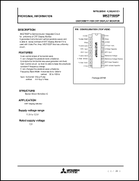 M52759SP datasheet: Linear IC for uniformity for CRT display monitor M52759SP