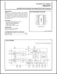 M52957FP datasheet: Distance detection signal processing for 3V supply voltage M52957FP