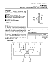 M54544AL datasheet: Bi-directional motor driver with brake function and thermal shut down function M54544AL