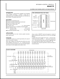 M54977P datasheet: Bi-CMOS 12-bit serial-input latched driver M54977P