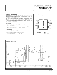 M62050FP datasheet: 3V supply system reset with watchdog driver M62050FP