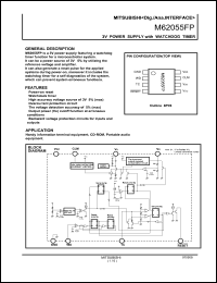 M62055FP datasheet: 3V power supply with watchdog driver M62055FP