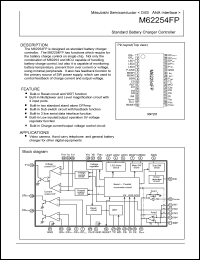 M62254FP datasheet: Standard battery changer controller M62254FP