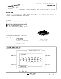 M62431FP datasheet: 7-element graphic equalizer with microcomputer interface M62431FP