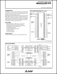 M66222FP datasheet: 128 x 8-bit x 2 mail-box M66222FP