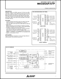 M66305AP datasheet: Toggle line buffer M66305AP