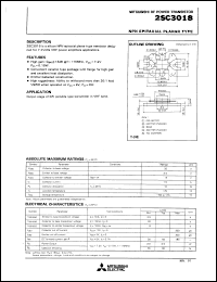 2SC3018 datasheet: NPN epitaxial planar type 2SC3018