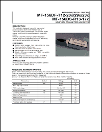 MF-156DF-T12-292 datasheet: Sone/SDH transmitter MF-156DF-T12-292