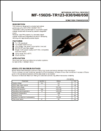 MF-156DS-TR123-040 datasheet: Sone/SDH transceiver MF-156DS-TR123-040