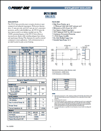 DFC10E24S15 datasheet: Input voltage range:18-36V, output voltage 15V (700mA) single output DFC10E24S15