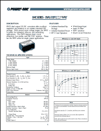 BWD4805 datasheet: 2.5 Watt, input voltage range:36-72V, output voltage +/-5V (0.1A) DC/DC converter BWD4805