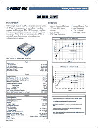 OWS1205 datasheet: 25 Watt, input voltage range:10-20V, output voltage 5V (5A) DC/DC converter OWS1205