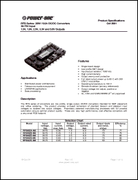 QLS30ZA datasheet: Input voltage range:36-75V, output voltage 1.5V , 30A quarter-brick DC-DC converter QLS30ZA