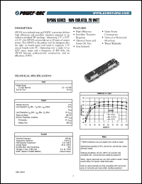 SIP305 datasheet: 20 Watt, input voltage range:3-4V, output voltage 5V,(4A)  non-isolated step-up DC/DC converter SIP305