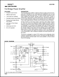 UC3175BDWTR datasheet:  FULL BRIDGE POWER AMPLIFIER UC3175BDWTR